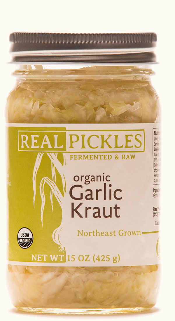 Real Pickles Organic Garlic Kraut