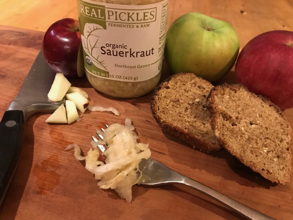 Apple and Sauerkraut Stuffing ingredients